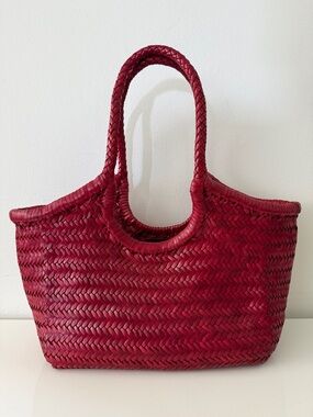 ALTICA Woven Leather Mona Lisa Tote Handbag Ref, MEDIUM